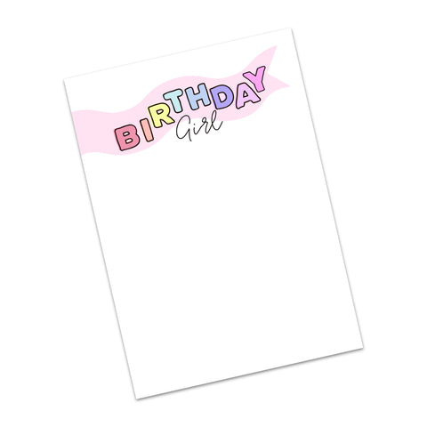 Birthday Girl Display Cards