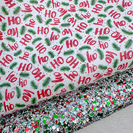 HoHoHo Spruce Glitter Duo