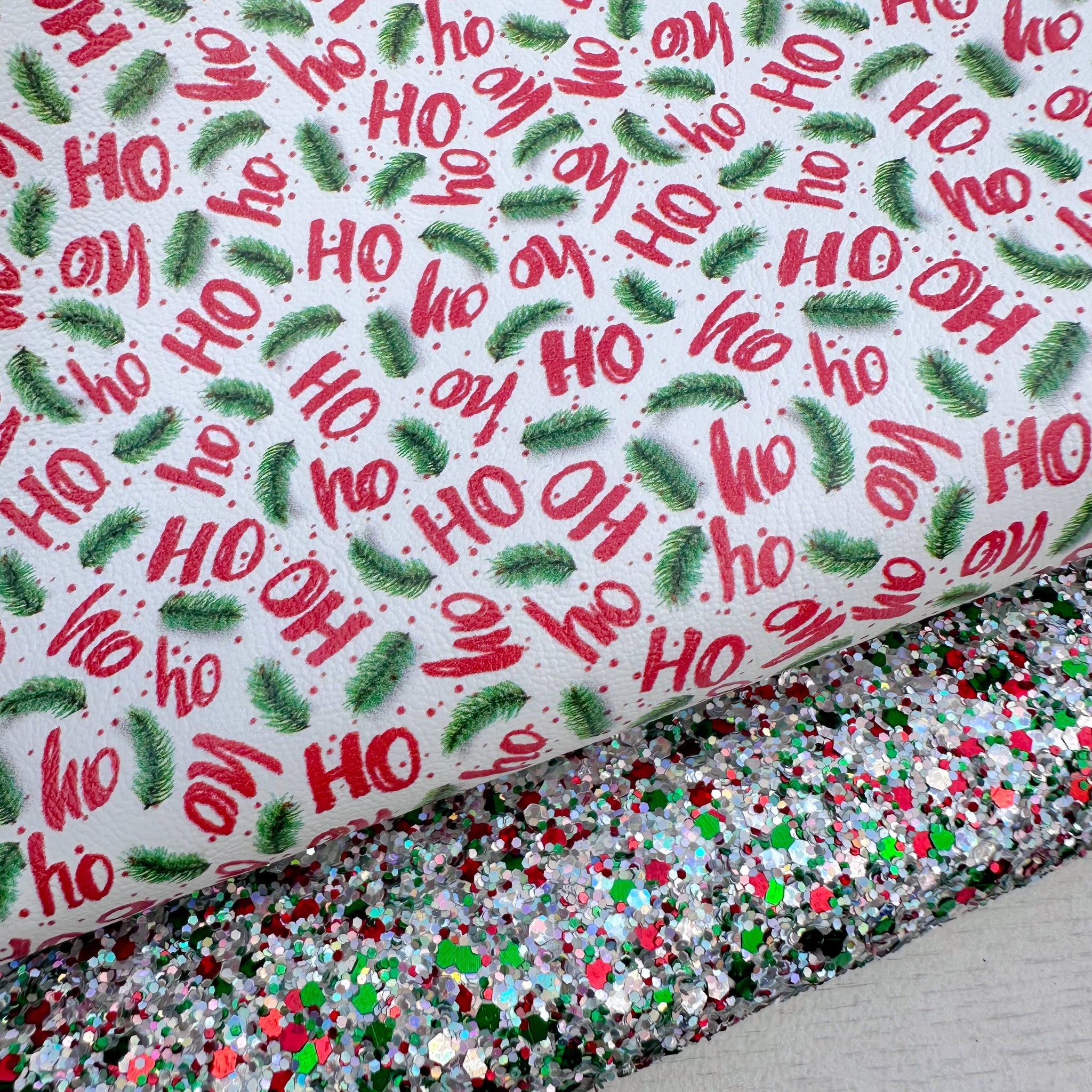 HoHoHo Spruce Glitter Duo