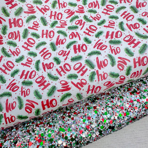 HoHoHo Spruce Glitter Duo