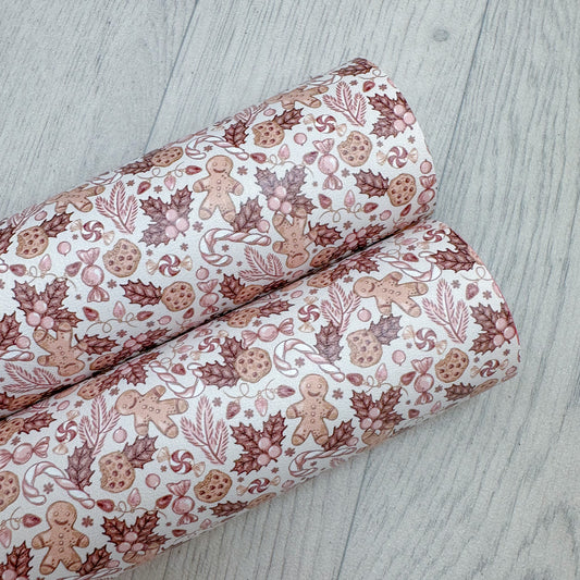 Gingerbread Hugs Leatherette