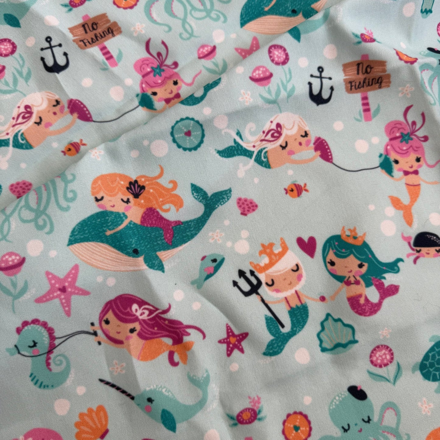 Fat Quarter Cotton Fabric Mermaids