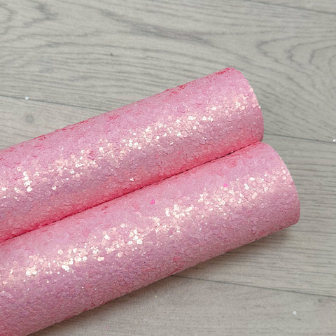 Pretty Pearls Pink Chunky Glitter