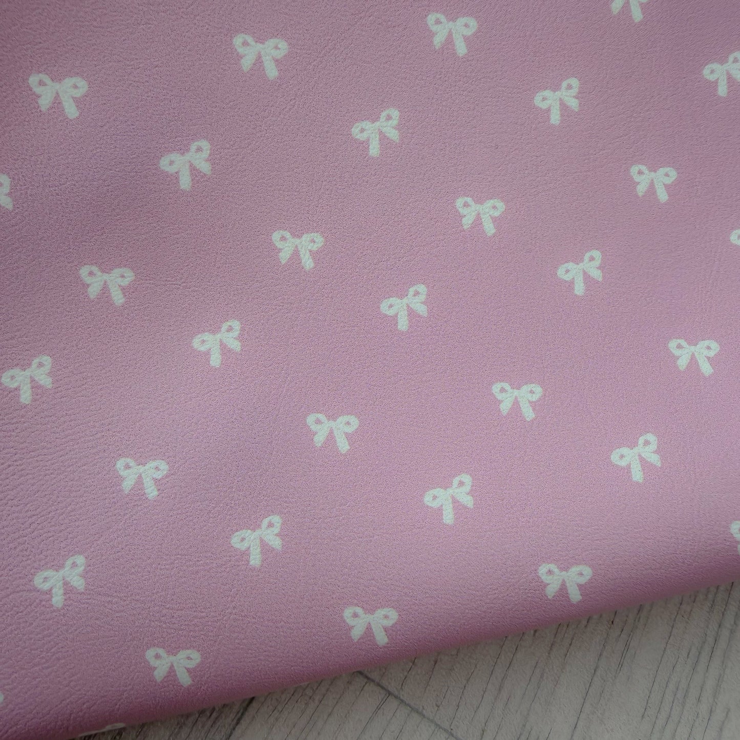 Bow Honey Highland Cow Print Leatherette