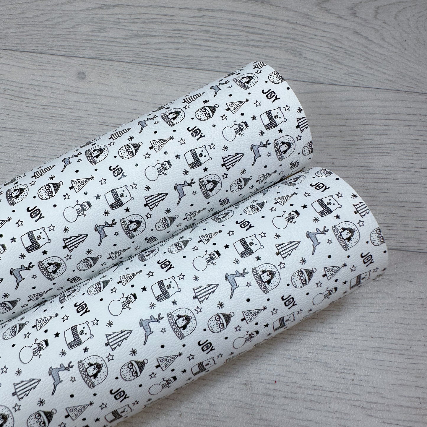 Monochrome Christmas Leatherette