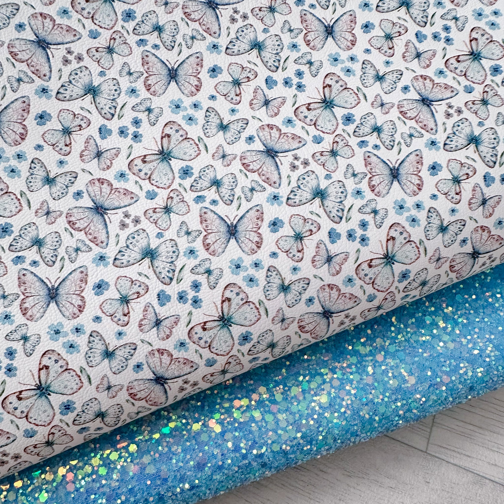 Blue Beauty Butterfly Glitter Duo