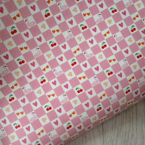 Summer Check Leatherette