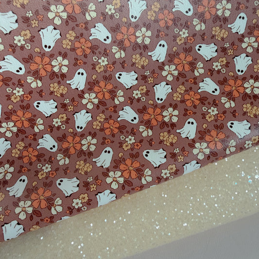 Ghostly Boho Faux Leather Glitter Duo
