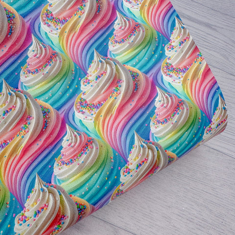 Sprinkle Ice Cream Swirl Leatherette