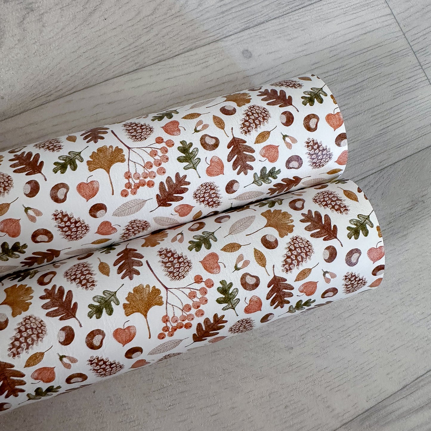 Autumn Leaves Faux Leather Sheet