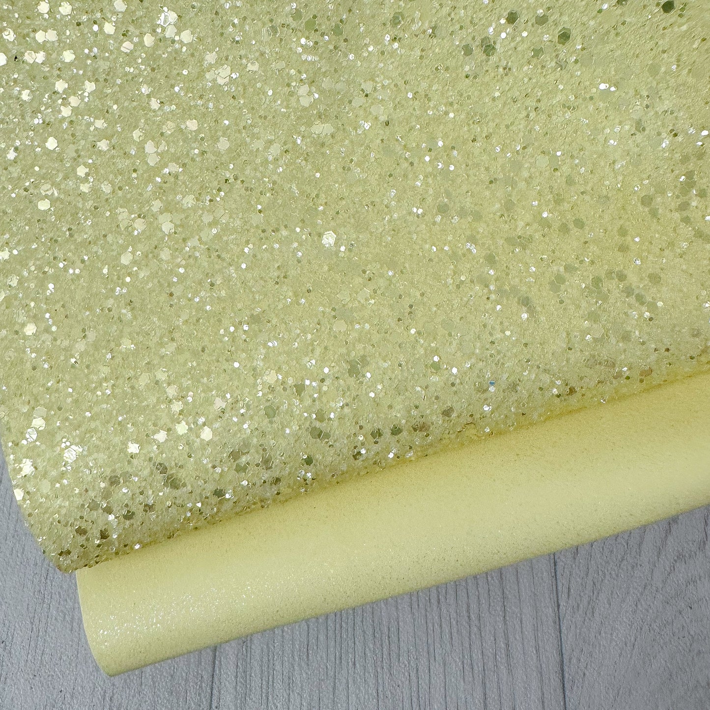 Yellow Sugar Glitter & Suede Duo