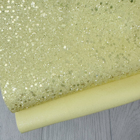 Yellow Sugar Glitter & Suede Duo