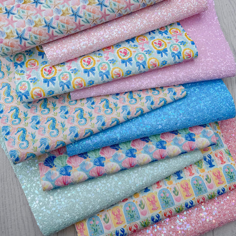 Colourful Beach Glitter & Faux Leather Bundle