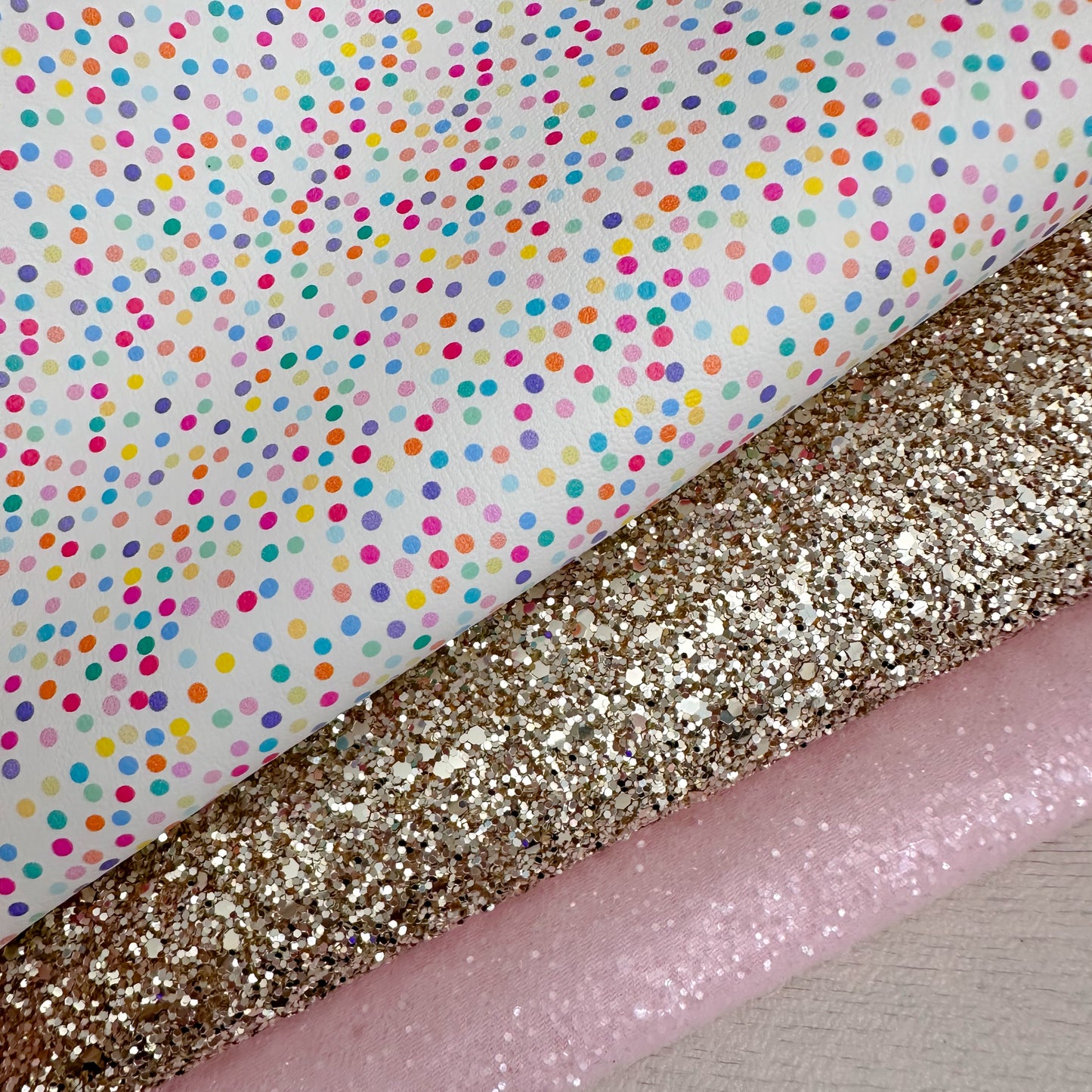 Party Polka Dot Glitter Trio