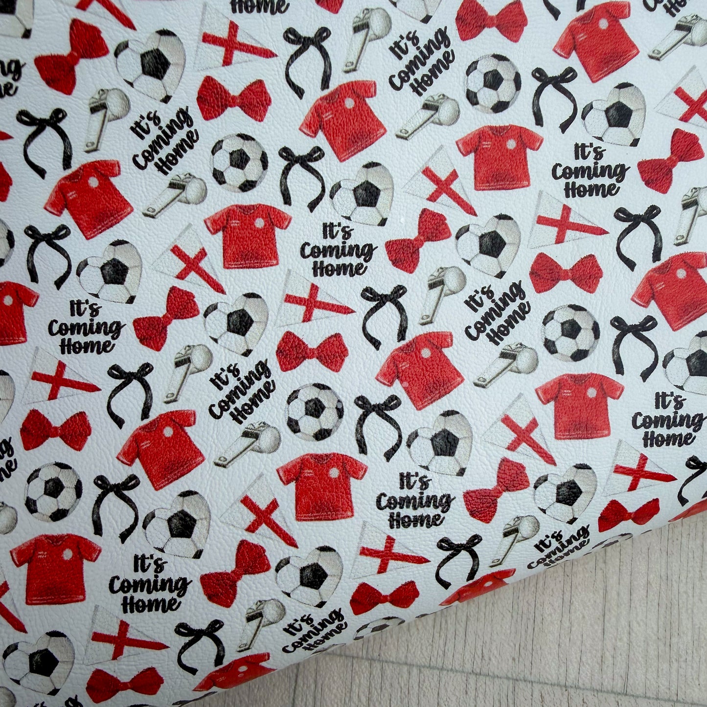 England It’s Coming Home Faux Leather Sheet