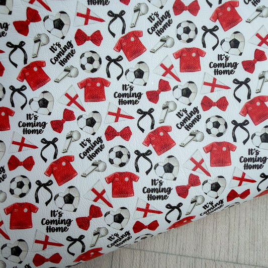 England It’s Coming Home Faux Leather Sheet