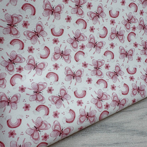 Bow Butterflies Leatherette