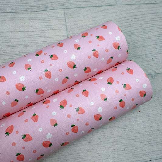 Sweet Strawberries Leatherette