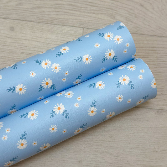 Blue Daisies Leatherette