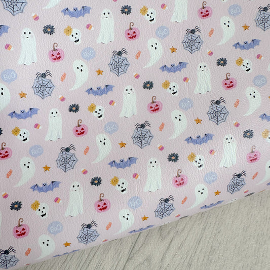 Cute Halloween Pink Leatherette