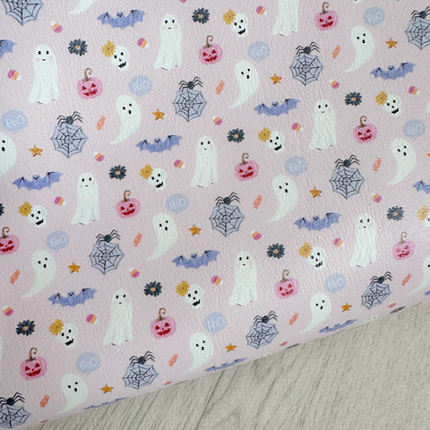 Cute Halloween Pink Leatherette