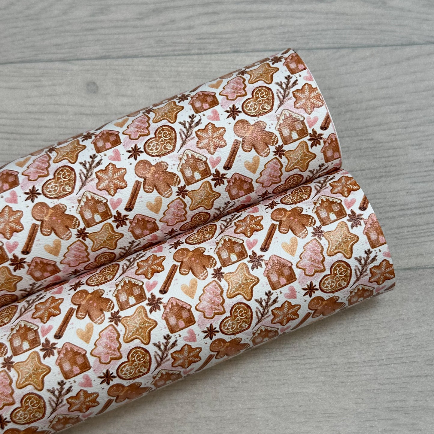 Pink Gingerbread Leatherette