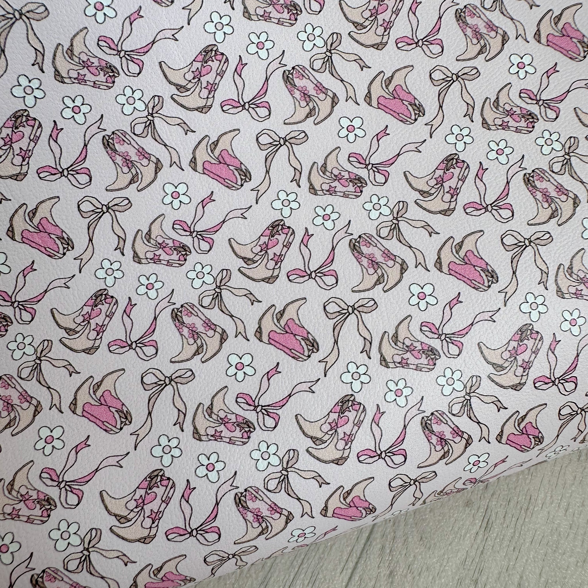 Cow Girl Boots Leatherette