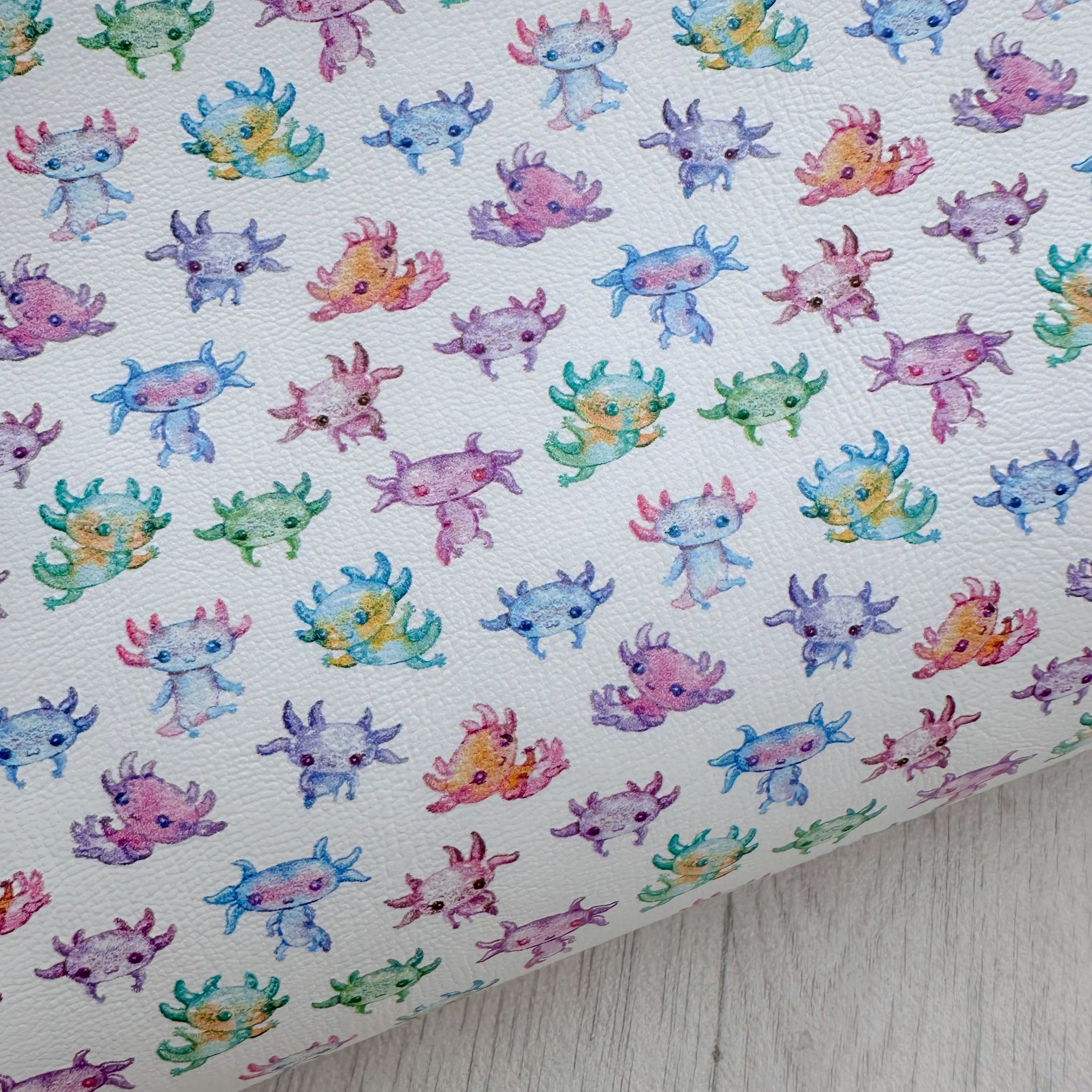 Rainbow Axolotl Leatherette