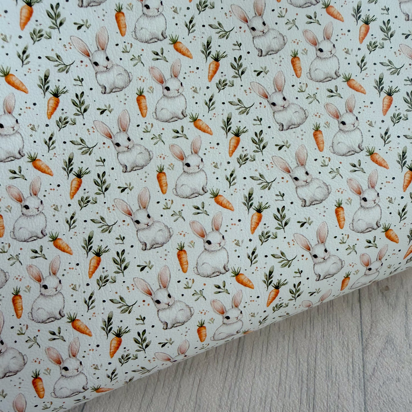 Carrots & Cute Bunny’s Leatherette