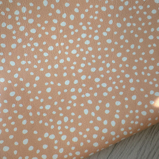 Peach Pebbles Leatherette