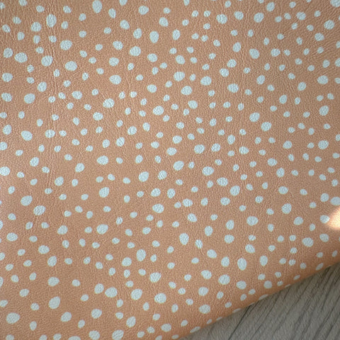 Peach Pebbles Leatherette