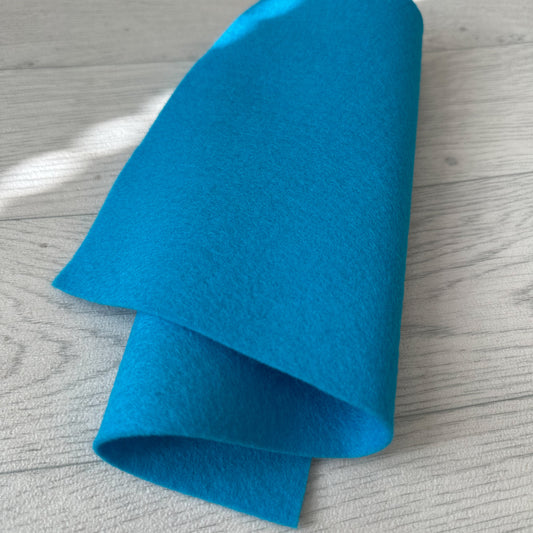 Aquarium Blue 100% Merino Wool Felt