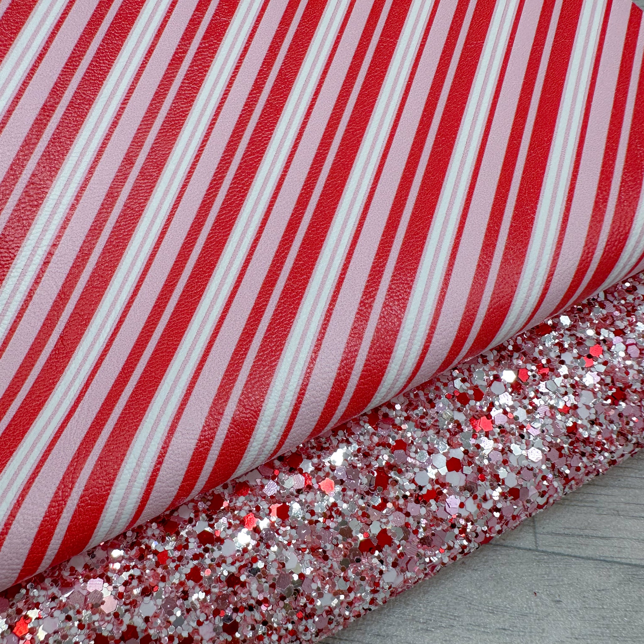 Candy Cane Stripe & Miss Kringle Glitter Duo