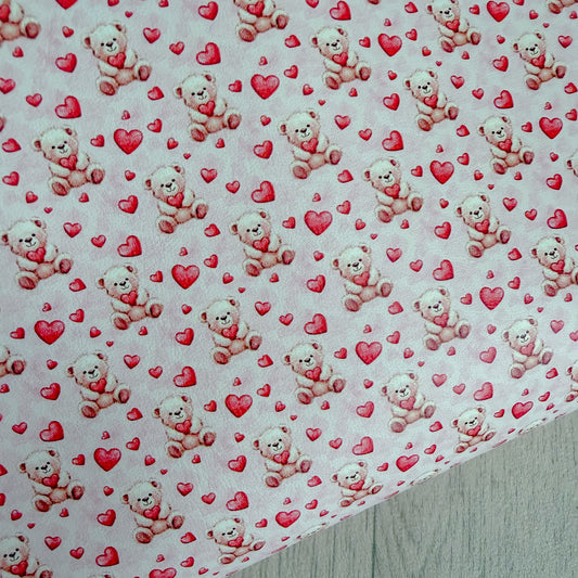 Bears & Hearts Leatherette