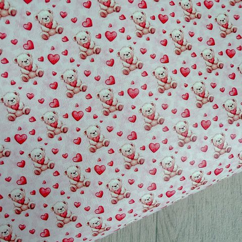 Bears & Hearts Leatherette
