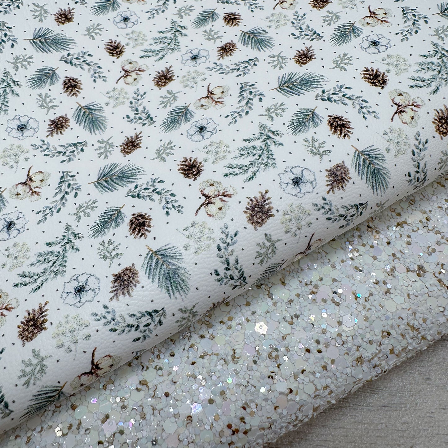 Festive Foliage & Snow Jewels Glitter Duo