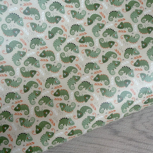 Cute Chameleon Leatherette