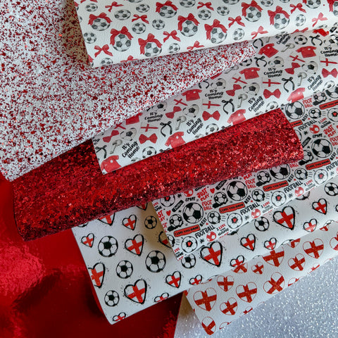 England World Cup Glitter & Faux Leather Bundle
