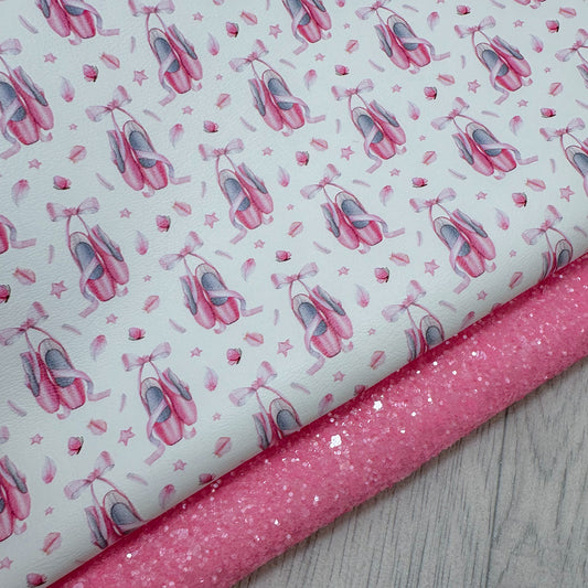 Bow Ballet Slipper Glitter Duo