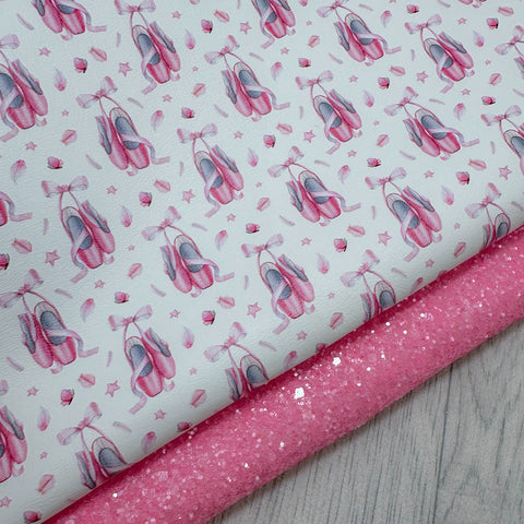 Bow Ballet Slipper Glitter Duo