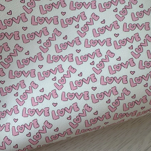 Love Word Leatherette