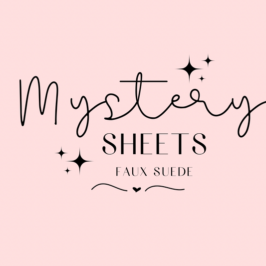 Faux Suede Solid Colour Mystery A4 Sheet
