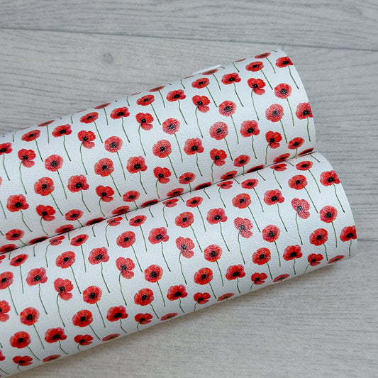 Poppy Field’s Faux Leather Sheet