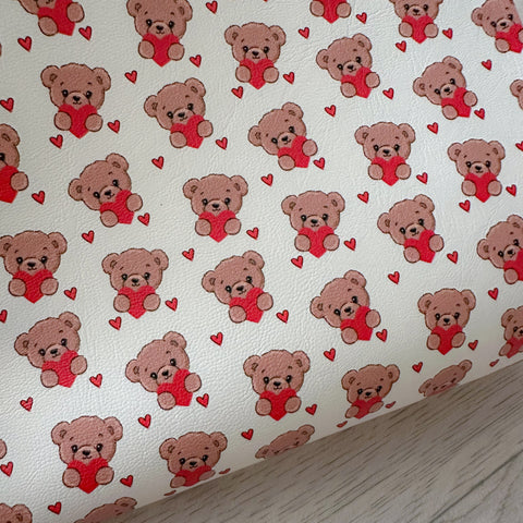 Bears With Hearts Leatherette