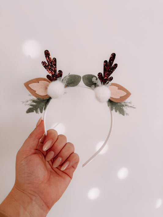 DIY Fawn & Foliage Pom Pom Headband Kit