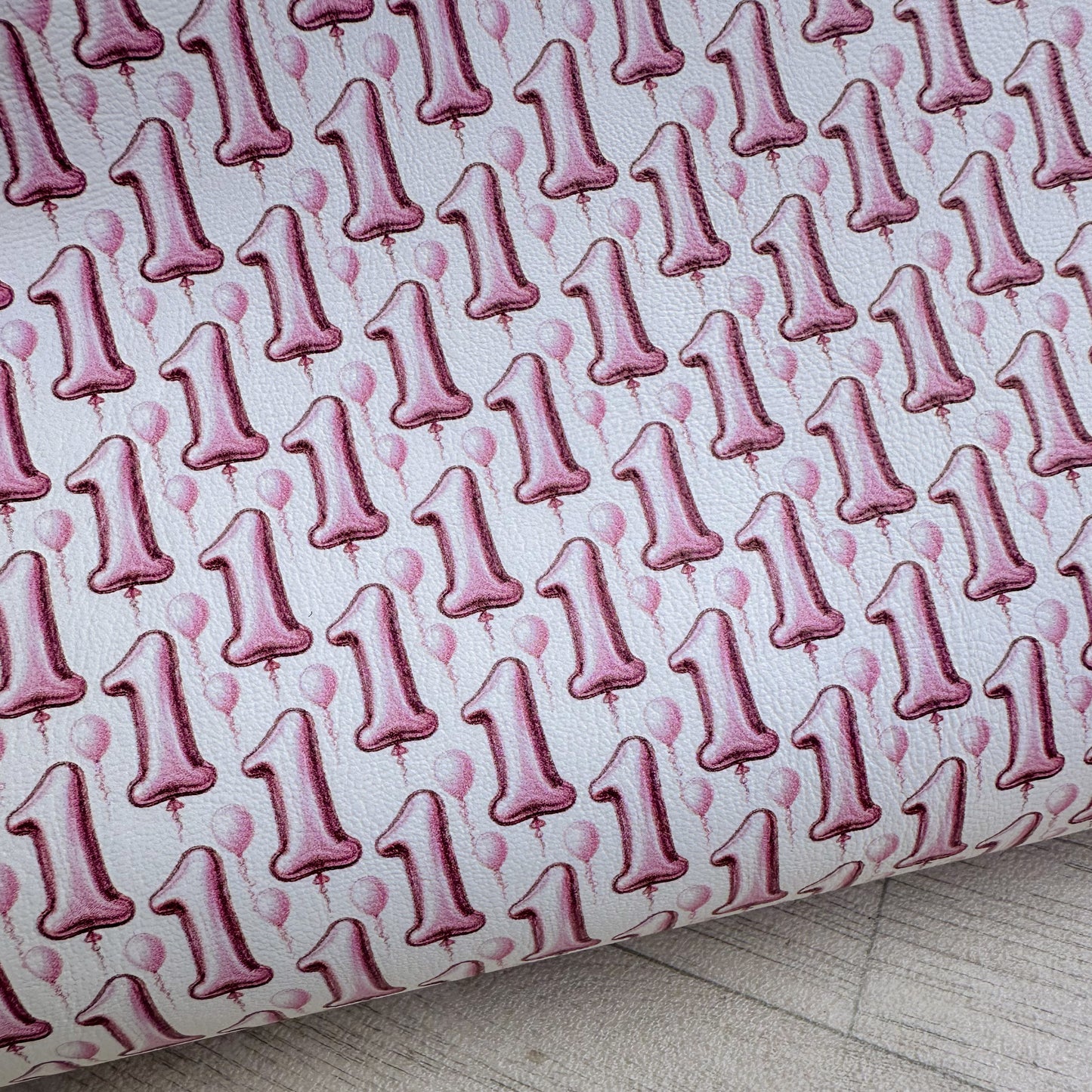 1 Balloon Pink Leatherette