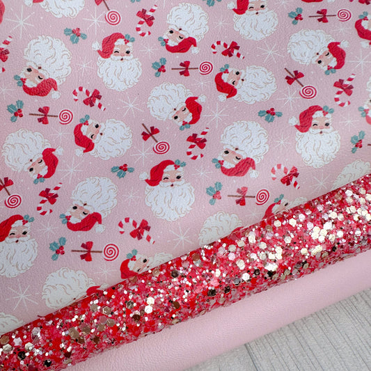 Father Christmas Glitter Trio