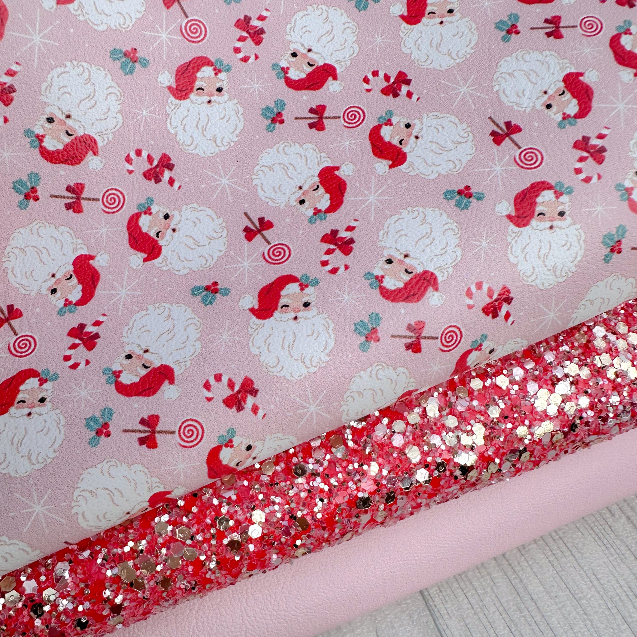 Father Christmas Glitter Trio