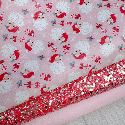 Father Christmas Glitter Trio