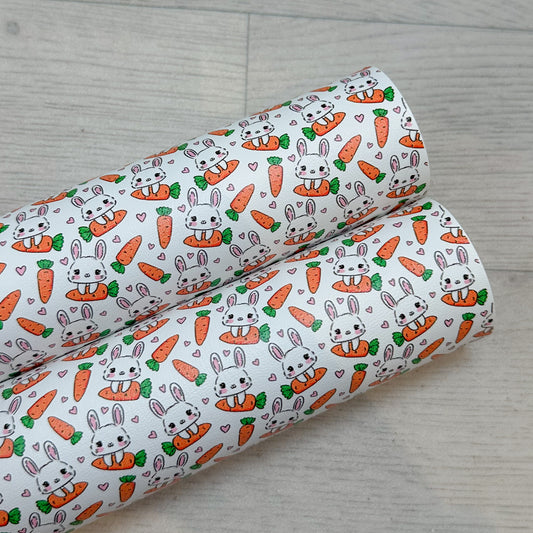 Bunnys Love Carrots Leatherette